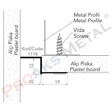 Now, to properly fix the ceiling profile to. Drywall Profile Detail Fuga Suspended Ceiling Profiles Size Price