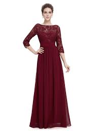 Langes Abendkleid Mit Eleganter Spitze Bordeaux Rot Abendkleid Elegante Rote Kleider Standesamt Kleid Spitze