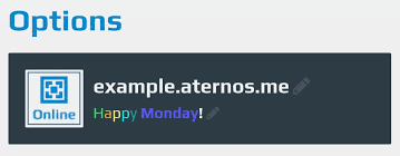 Using the minecraft colour character, i did this to my server's motd. Aternos On Twitter Https T Co Nxwdegbq6i Twitter