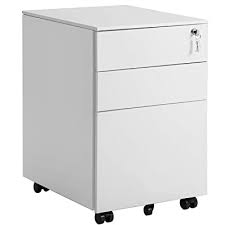 Store your letter and legal size paper in the roomy bottom drawer, no problem. Buy 3 Drawer File Cabinet With Lock Fully Assembled Mobile Metal Filing Cabinet For Home And Office Steel White Online In India B07xnt94j9