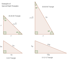 special right triangles solutions examples videos