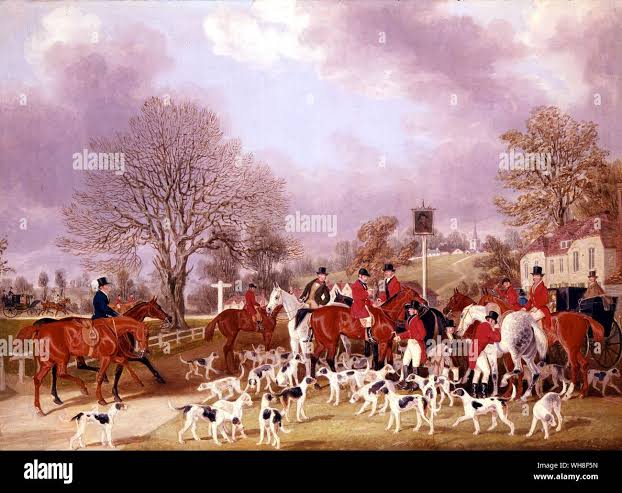 Fox hunt 19th century hi-res stock photography and images - Alamy