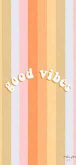 Good Vibes Orange Wallpaper Good Orange Vibes Wallpaper Iphone Wallpaper Vintage Retro Wallpaper Iphone Background Wallpaper