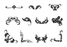 Free royal purple and black deluxe patterns. Swirly Floral Scrolls Brushes Free Photoshop Brushes At Brusheezy Ornamental Vector Photoshop Brushes Free Art Deco Borders