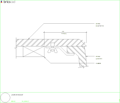 4 inch corian top. aia cad
