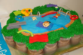 Pool Party Cupcake Cake 3 Cupcake Pool Party Cakes Pool Cake Cupcake Party