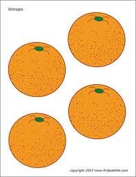Try to color oranges to unexpected colors! Oranges Free Printable Templates Coloring Pages Firstpalette Com