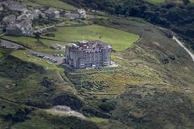 Camelot Castle Hotel In Tintagel Aerial View Camelot Castle Aerial View Aerial