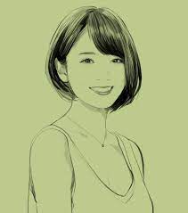 橋本奈々未さん 似顔絵 イラスト イラストレーション アイドル モデル 乃木坂46 橋本奈々未 ななみん caricature illustration portrait artwork drawing popidol model nogizaka イラスト イラストレーション 似顔絵