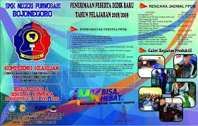 Oleh karena itu brosur sekolah harus di desain yang keren. Informasi Ppdb Smk Negeri Purwosari Bojonegoro Tahun Ajaran 2018 2019 Smk Negeri Purwosari