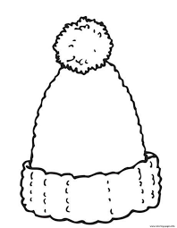 Print Woolly Hat Winter S4341 Coloring Pages Coloring Pages Winter Animal Coloring Pages Wooly Hats