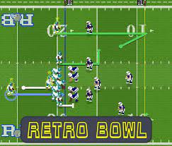 Saat pertandingannya berlangsung, ketuk pemain yang sedang membawa bolanya. Retro Bowl Unblocked
