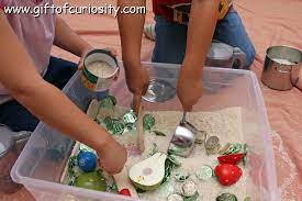 Easy rainbow rice sensory bin. Rice Sensory Bin Challenge Gift Of Curiosity