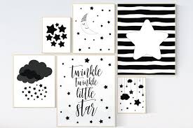 Black And White Nursery Decor Baby Room Decor Gender Neutral Etsy In 2020 White Nursery Decor White Nursery Nursery Decor Black