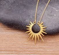 Nidin INS Fashion Geometric Personalized Design Pendant Necklace Jewelry  Gold Plated Half Circle Spiked Femme Collar Choker Gift - AliExpress