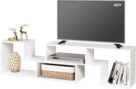 See more ideas about living room entertainment center, living room entertainment, living room designs. Buy Devaise Flat Screen Tv Stand For 55 65 75 Inch Tv Modern Entertainment Center With Storage Shelves Media Console Bookshelf For Living Room White Online In Indonesia B071n9mjlk