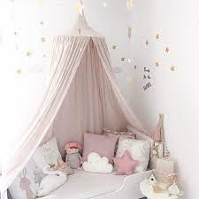 240cm Baby Room Decoration Home Bed Curtain Round Crib Netting Baby Tent Cotton Hung Dome Baby Mosquito Net Photograph Baby Room Decor Girl Room Kid Room Decor