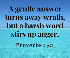 Our choice, over and over again! Harsh Words Stir Anger The Consecrated Woman