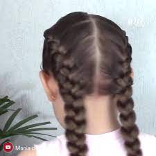 Braided Ponytails Braided Ponytails Niedliche Frisuren Frisur Kinder Madchen Madchen Frisuren