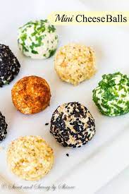 Mini Cheese Balls Sweet Savory By Shinee Perfect Appetizers Food Cheese Ball