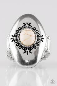 We did not find results for: Paparazzi Stone Gardens White Stone Oval Leafy Pattern Silver Ring