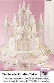 Use Wilton Castle Cake Kit To Create This Lovely Cinderella Fairy Tale Themed Wedding Cake 36 14 Cinderella Cake Princess Castle Cake Castle Cake