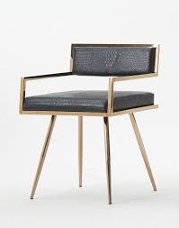 Modrest Rosario Modern Black Rosegold Dining Chair Dining Chairs Metal Dining Chairs Upholstered Dining Chairs