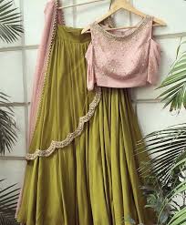 Olive Green And Pink Lehenga Online Shopping Lehenga Online Shopping Indian Outfits Indian Lehenga