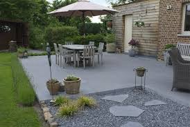 Beton Poli Scie En Carreaux Terrasse Jardin Jardins Terrasse Beton
