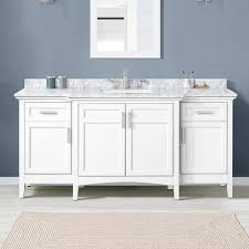 Bath Vanity With Carrara Marble Top