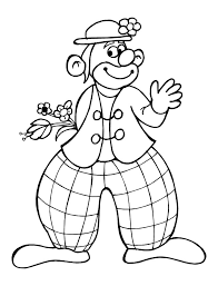 Maybe you would like to learn more about one of these? Coloriage Clown Avec Des Fleurs Dessin Gratuit A Imprimer