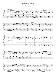 By wolfgang amadeus mozart / arr. Scherzo No 1 Sheet Music For Piano Solo Musescore Com