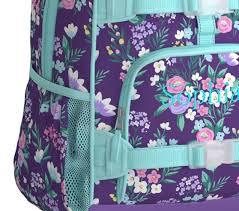 Measures 12in (30.5cm) tall and 9in (23cm) wide product details package dimensions : Mackenzie Purple Flower Bouquet Kids Backpack Pottery Barn Kids
