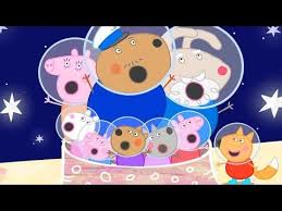 N0pqnwqpeppa Pig Official Channel Flying To The Moon In A Space Rocket To Qnwn1find Peppa S Goldrren Boots Youtube Cartoon Kids Pig Song Peppa Pig