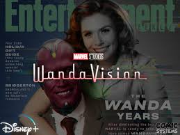 .as wanda maximoff and vision , respectively, on the cover of entertainment weekly in support of their series wandavision. La Serie Marvel Studios Est En Couverture D Entertainment Weekly Wandavision Actualite
