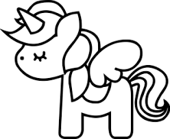 Desenhos de unicórnio para pintar e colorir em casa. Desenho Para Colorir Do Unicornio Para Imprimir