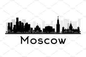 Black And White City Skyline Moscow City Skyline Silhouette City Skyline Silhouette Skyline Silhouette City Skyline