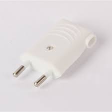 Eurostecker Europa Flachstecker Weiss Mit Seitlichem Kabelauslass 250v 2 19 Stecker Kabel Weiss