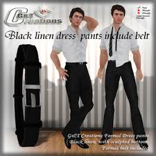 Quick & easy to get these formal belts for men at discounted prices online you need from shippers and suppliers in china. Second Life Marketplace G T Black Formal Dress Pants Linen With Sculpted Formal Belt Includedand Sculpted Bottoms