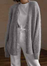Cecily Oversized Cardigan Heather Grey Frankie Shop Europe