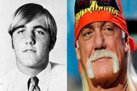 Pro wrestlers, way back when