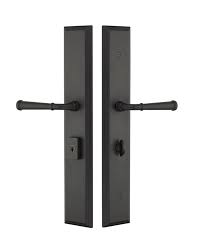 Interchangeable left, right outside the door installation. Emtek Large 3 X 17 5 Multi Point Melroset Trim Sets Direct Door Hardware
