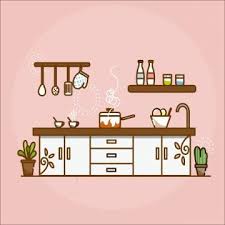 Chef and sous chef on kitchen. Pink Blue Kitchen Table Table Vector Illustration Red Illustration Line Png And Vector With Transparent Background For Free Download Blue Kitchen Tables Illustration Vector Illustration