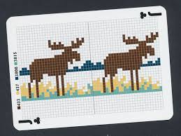 Also, free pattern downloads for beading, cross stitch, knitting, crochet. Cross Stitch Moose Playing Card Single Swap Jack Of Clubs 1 Card Pinterest Cross Stitch Moon Cross Stitch Pattern Moon Cross Stitch