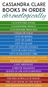 Cassandra Clare Books In Order Chronologically Cassandra Clare Books Cassandra Clare Ya Fantasy Books