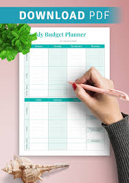When you put all of your income and expenses down on paper, it becomes easier to make adjustments to your lifestyle so you don't spend more than you take in. Download Printable Simple Weekly Budget Template Pdf