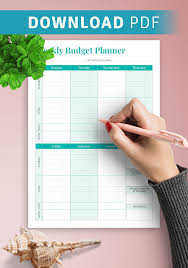 And using budget worksheets and templates, make the process of tracking every single dollar you earn and spend much easier and faster. Download Printable Simple Weekly Budget Template Pdf