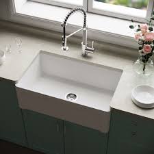 The single bowl is large enough for needs. Vigo Matte Stone 30 X 18 Farmhouse Kitchen Sink Reviews Wayfair