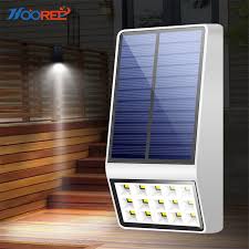 30 Sr Hooree Solar Outdoor Garden Light Radar Motion Sensor Led Light Microwave Induction Waterproof Ip65 Wall F Outdoor Garden Lighting Fence Decor Solar Lamp