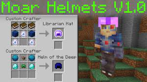 1 obtaining 1.1 crafting 1.2 upgrading 1.3 repairing 1.3. Wasd Moar Helmets Datapack Minecraft Data Pack